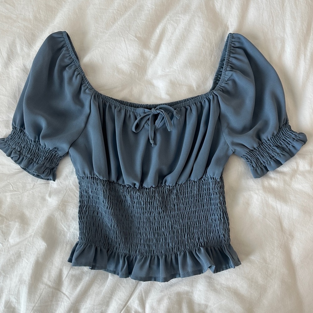 Papermoon Puff Sleeve Top | Size S